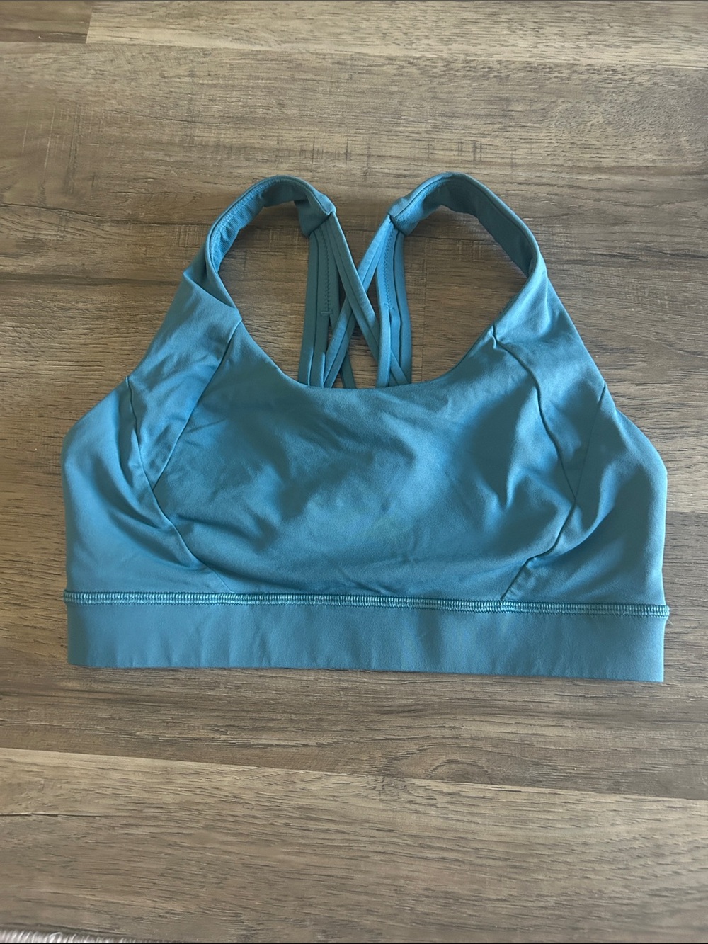 lululemon athletica Teal Strappy Crisscross Sports Bra - Picture 2 of 2